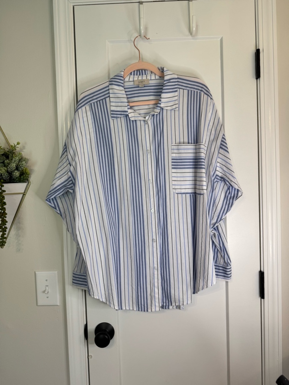LOFT Button Down Top